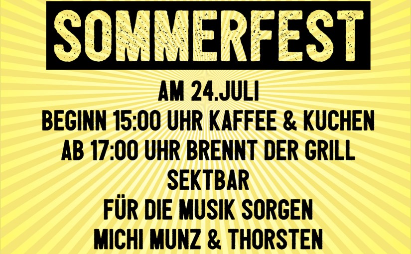 Sommerfest unterm Kastanienbaum