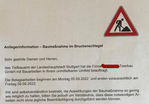 Baustelle Im Bruckenschlegel